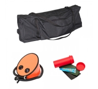 Комплект аксессуаров для лодки ПВХ: сумка под комплектующие + насос ножной + ремкомплект купить